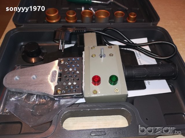 поялник/лепачка за пвц тръби-нова комплект с куфар, снимка 10 - Поялници и запояване - 20591363