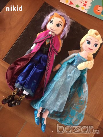 голяма кукла кукли Елза и Анна от Замръзналото кралство плюшена , снимка 3 - Кукли - 17494499