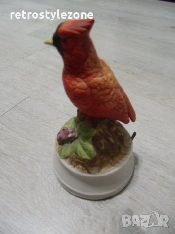 № 2427 стара музикална фигура / статуетка  - механично навиваща се латерна  - височина 17 см , диаме, снимка 3 - Други ценни предмети - 23557369