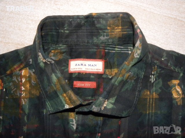 Мъжка риза ZARA MAN, slim fit, размер М, снимка 4 - Ризи - 23222329