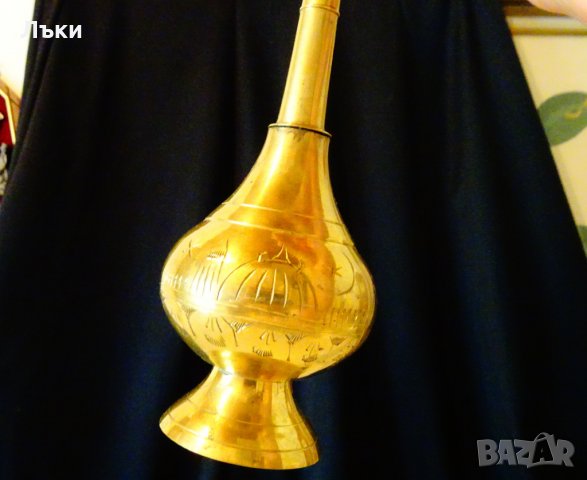 Бронзово кадило,съд за розова вода,оливерник с Тадж Махал., снимка 2 - Други - 25691356