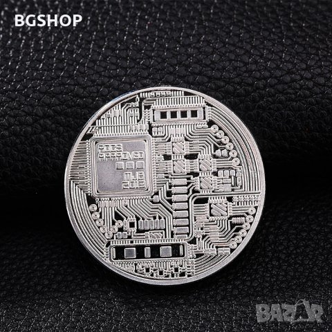 Биткойн / Bitcoin - Сребриста с червена буква , снимка 2 - Нумизматика и бонистика - 26071101