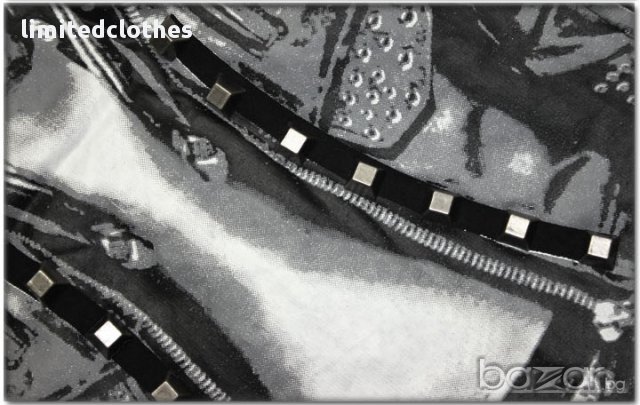 PHILIPP PLEIN BLACK STUDDED DJ MUSIC SKULL Мъжка Плюшена / Ватирана Риза size S / M, снимка 5 - Ризи - 9268124