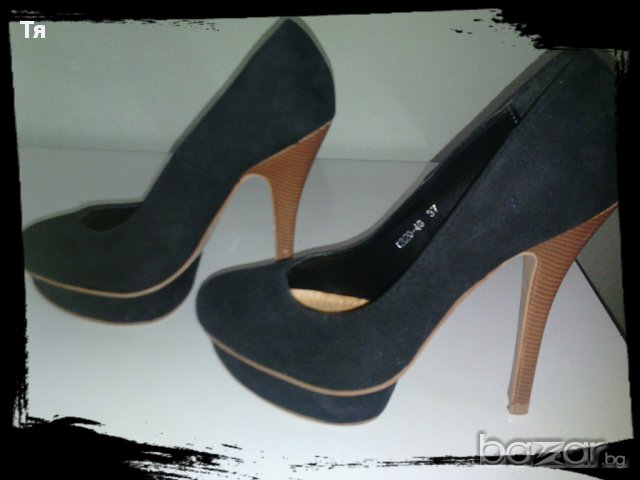 Черни обувки на ток :), снимка 4 - Дамски ежедневни обувки - 11655381
