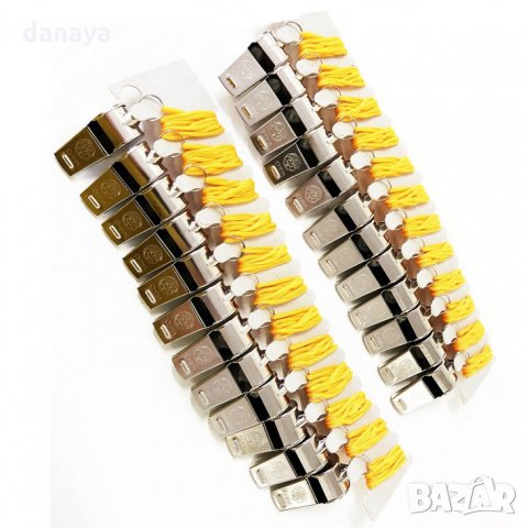 791 Метална свирка с връзка спортна реферска свирка съдийска свирка, снимка 5 - Спортна екипировка - 24499957