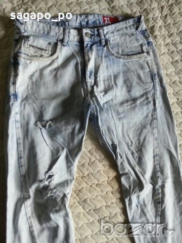 Zara jeans фабрично накъсани, снимка 2 - Дънки - 20516459