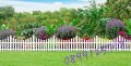Бяла градинска ограда-240х32 см./ декоративна градинска ограда, снимка 2