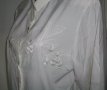 Дамска копринена риза тип туника със сатенени бродерии / голям размер , снимка 2