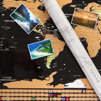 2033 Скреч карта на света + знамената на държавите, снимка 4 - Други игри - 24814763