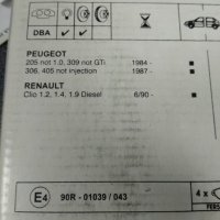 Предни накладки за Renault Peugeot , снимка 1 - Части - 25124546