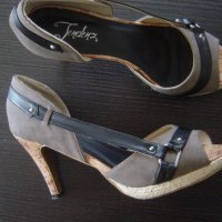 Tendenz отворени обувки, снимка 1 - Дамски обувки на ток - 21641821