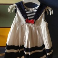 Моряшка детска  рокличка , снимка 4 - Бебешки рокли - 19821224