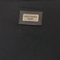 D&G Dolce and Gabbana V Neck Black Striped Plaque Мъжка Тениска size 46 (S), снимка 6 - Тениски - 6896282
