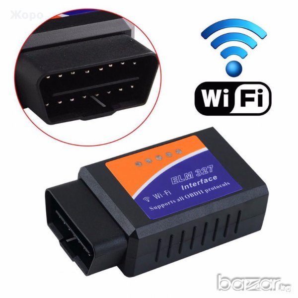 WiFi Устройство за автодиагностика Elm 327 Obd2 Obd ll wifi, снимка 1