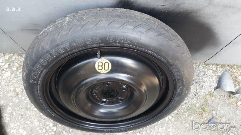 Резервна гума патерица 5x100 57,1 16, 17, 18 цола за голф 4, бора, ауди, субару , снимка 1