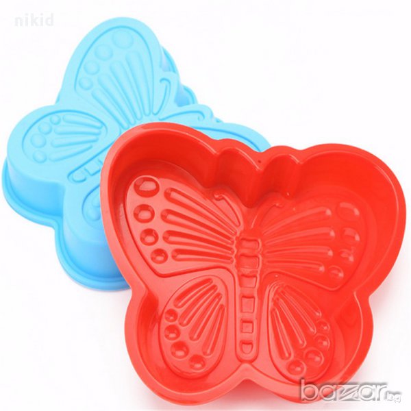 пеперуда средна силиконова форма тава направа кекс торта желиран сладкиш шоколад гипс, снимка 1