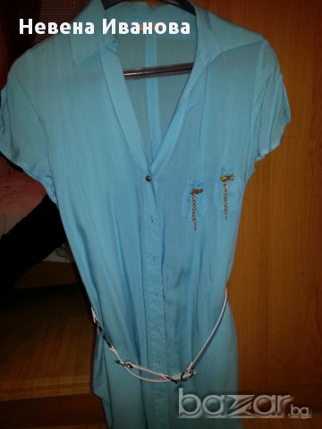 Дамска риза туника с къс ръкав и клин, снимка 2 - Ризи - 15007821