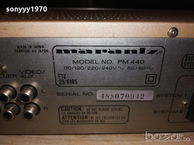 marantz stereo amplifier-made in japan-внос швеицария, снимка 16 - Ресийвъри, усилватели, смесителни пултове - 21147478
