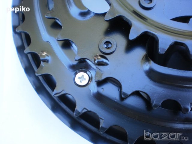 Продавам колела внос от Германия Комплект НОВИ алуминиеви курбели 42-34-24, снимка 7 - Части за велосипеди - 11686276