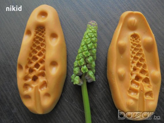 3D Растителна зеленина пшеница кълн 2 части вейнър силиконов молд форма шоколад тесто фондан 