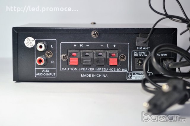 Мини стерео усилвател SN-777BT Bluetooth USB, снимка 3 - Ресийвъри, усилватели, смесителни пултове - 19941876