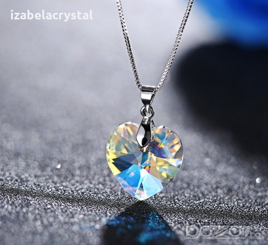 Сваровски Колиета "heart'' Crystals from #SWAROVSKI®, снимка 6 - Колиета, медальони, синджири - 20688198