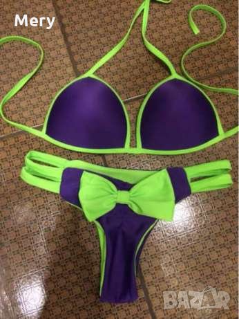 Кокетен бански с панделка, снимка 3 - Бански костюми - 18106697