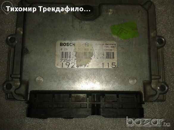 Ecu Fiat Stilo 1.9 Jtd 0281010337 0 281 010 337 73501237,компютър Стило 1.9 55185364 0281010337, снимка 3 - Части - 11653375
