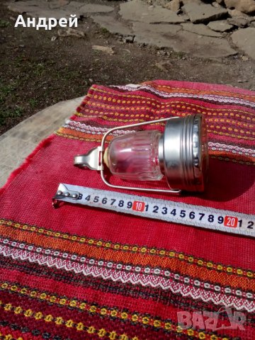 Стара лампа,фенер, снимка 4 - Антикварни и старинни предмети - 24841586