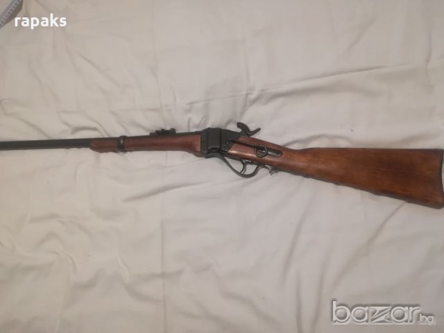 Армейска бойна карабина Sharps 1859, висококачествена РЕПЛИКА на легендарната американска пушка., снимка 4 - Бойно оръжие - 21273475