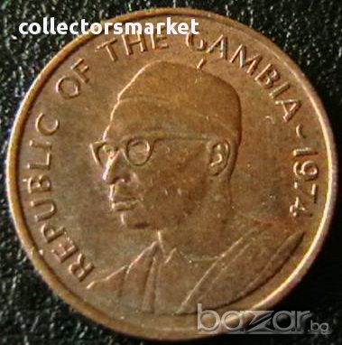 1 бутут 1974 FAO, Гамбия, снимка 2 - Нумизматика и бонистика - 12700918