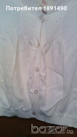 Финна бяла жилетка "John Rocha", снимка 5 - Детски пуловери и жилетки - 20965708