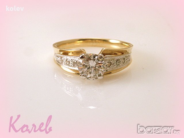 няма наличност! златен пръстен ГОДЕЖЕН/КЛАСИК 2.89 грама/ размер №53, снимка 7 - Пръстени - 20663032