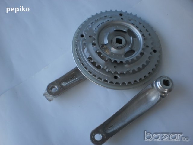 Продавам колела внос от Германия алуминиеви курбели SHIMANO 48-38-28, снимка 9 - Части за велосипеди - 19282662