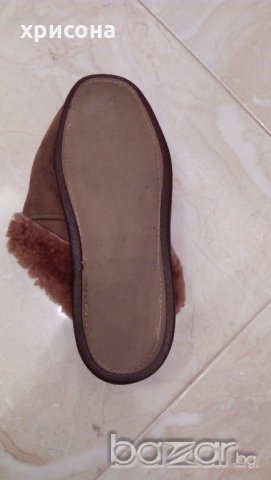Дамски  чехли от естествена агнешка кожа, снимка 3 - Мъжки сандали - 19998962