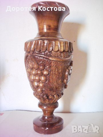 Стара ваза дърворезба 4, снимка 5 - Антикварни и старинни предмети - 23075795