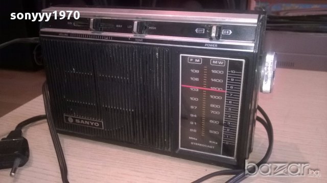 АНТИКА-Ретро колекция sanyo-220в и батерии 20/12/6см-внос швеицария, снимка 7 - Ресийвъри, усилватели, смесителни пултове - 16316206