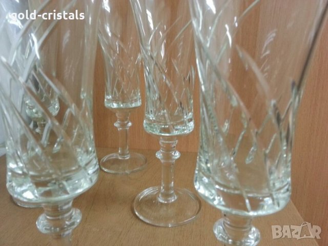 кристални чаши , снимка 8 - Антикварни и старинни предмети - 24963943