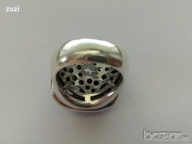 Пръстен Folli Follie с цирконий - сребро проба 925 , снимка 5 - Пръстени - 19319883
