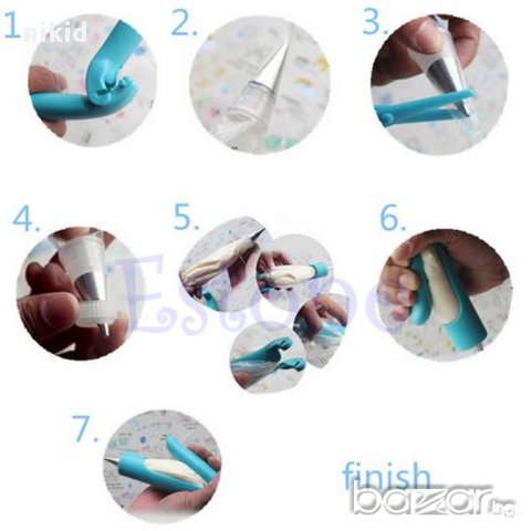 комплект писалка за украса и декорация пош и накрайници за украса и декор торта сладки , снимка 6 - Други - 10984858