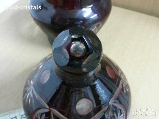 Кристална купа захарница бонбониера, снимка 6 - Антикварни и старинни предмети - 22151191
