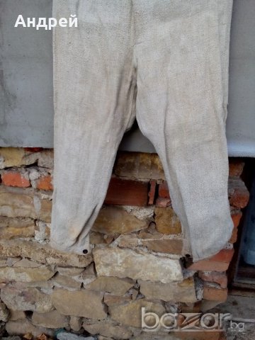 Старинен ленен панталон, снимка 3 - Антикварни и старинни предмети - 19877932