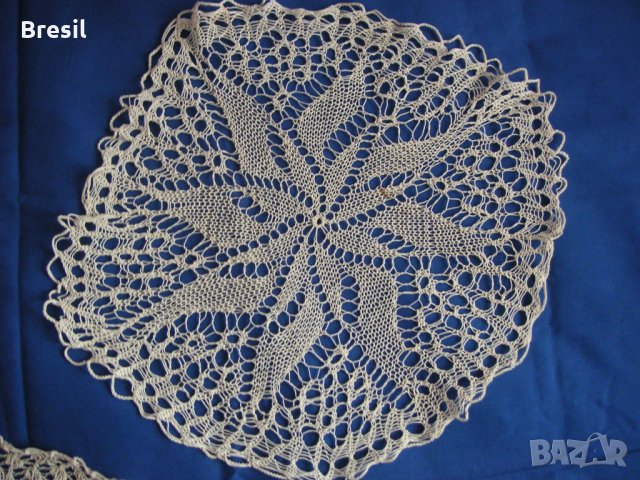 Дантелени Покривки 15 бр Ръчно Бродирани Карета Плетени покривки за маса ГОБЛЕН с птички Дантела, снимка 14 - Гоблени - 18576131