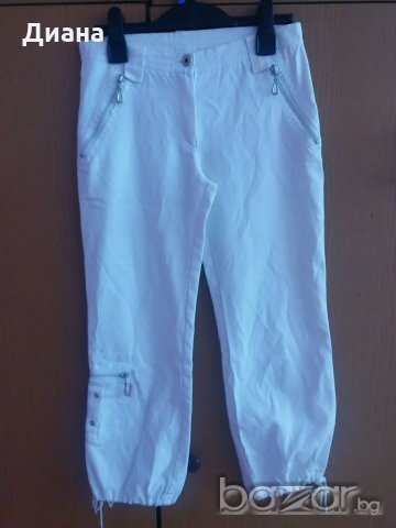 Дамски бял панталон JUNONA, размер S, снимка 1 - Панталони - 19196940