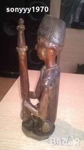 масивна дървена фигура-тиково дърво-внос швеицария, снимка 13 - Колекции - 22007155