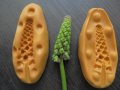 3D Растителна зеленина пшеница кълн 2 части вейнър силиконов молд форма шоколад тесто фондан , снимка 1 - Форми - 18846574