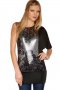 Черна парти блуза, снимка 2