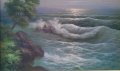 Стара картина Море на Григорий Лебски , снимка 1