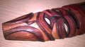 Африканска дървена маска-28х8см-внос швеицария, снимка 6