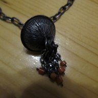 Старинен  синджир, накит с интересна висулка , снимка 2 - Колиета, медальони, синджири - 13209014